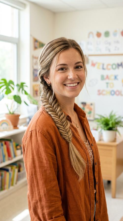 Side-Swept Fishtail Braid