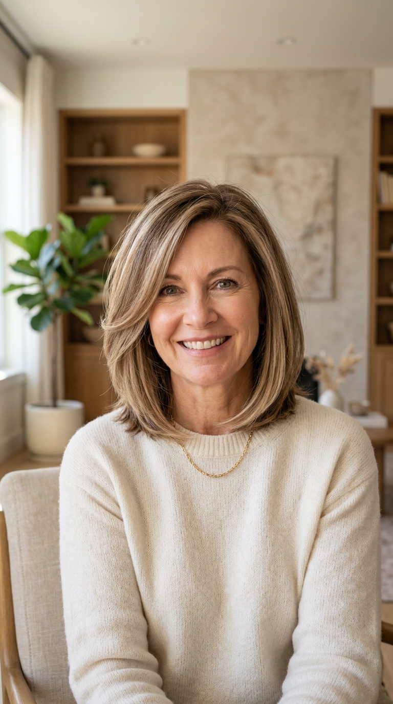 Side-Swept Long Bob