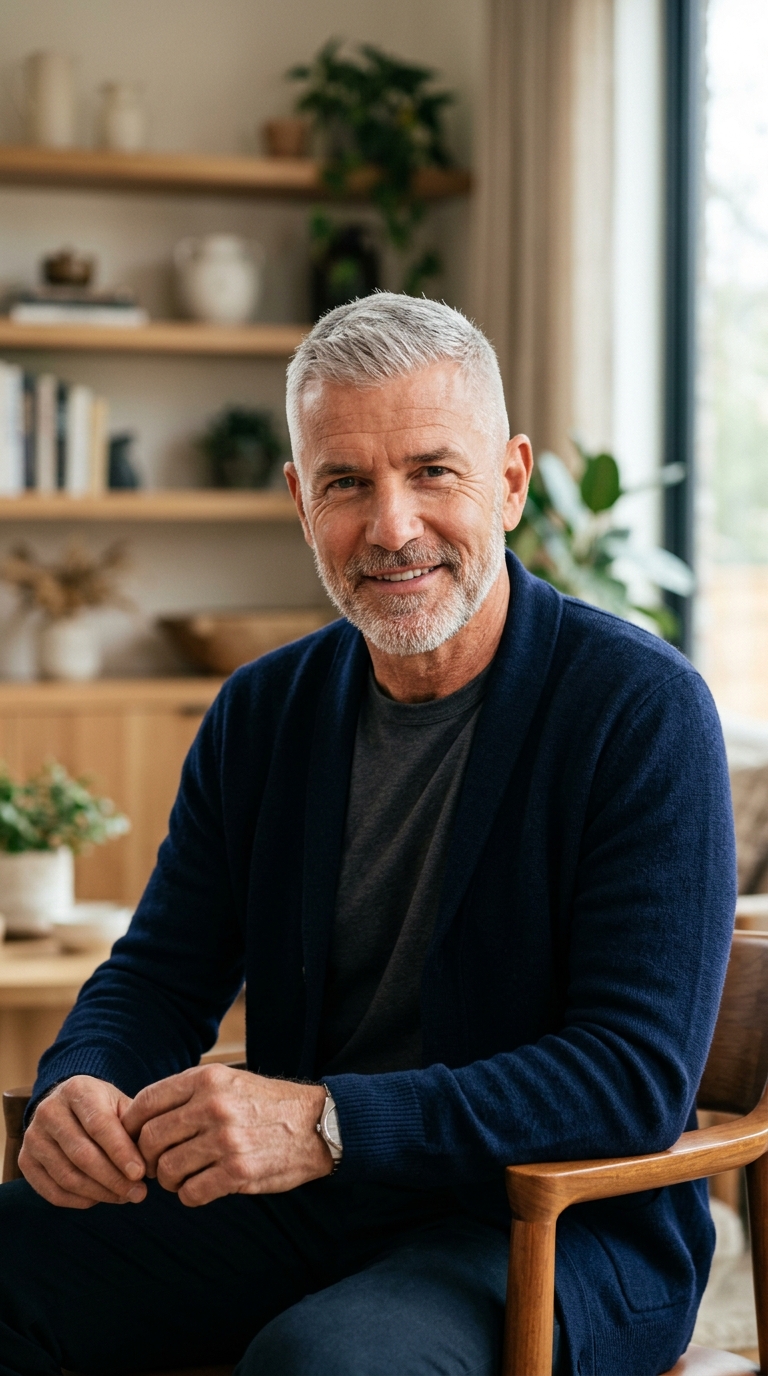 Silver Buzz Cut