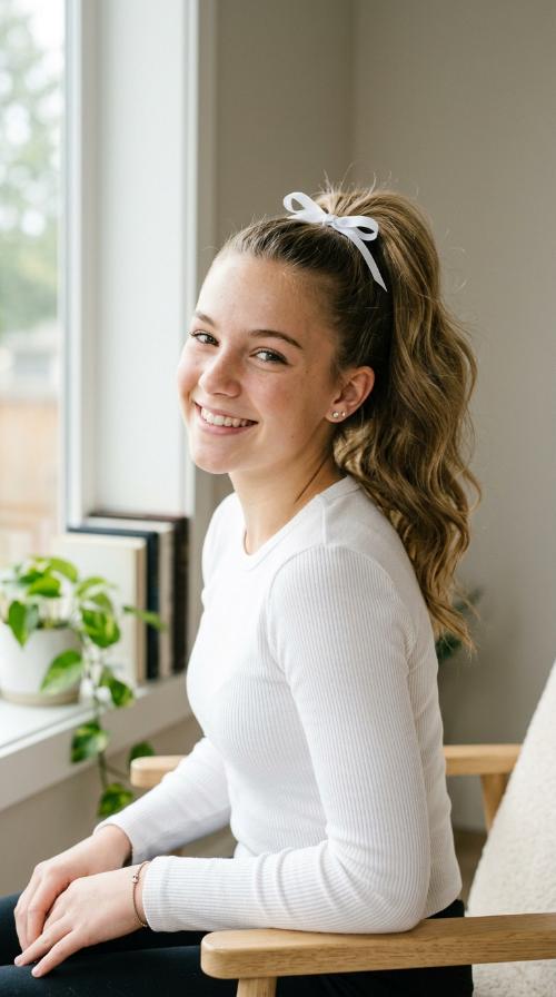 Sky-High Cheerleader Ponytail