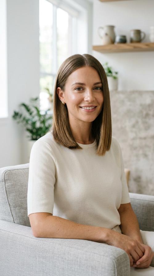 Sleek Blunt Shoulder Cut