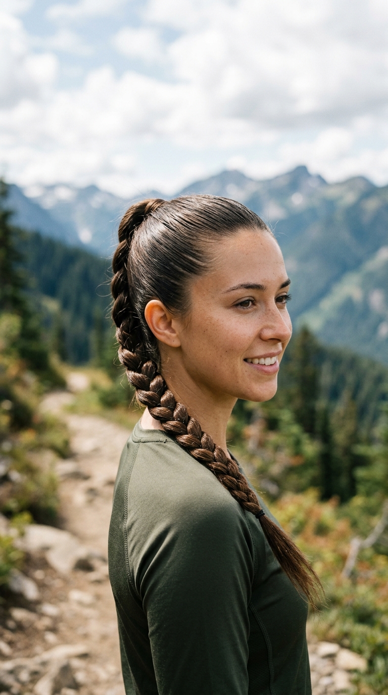 Sleek Braided Ponytail