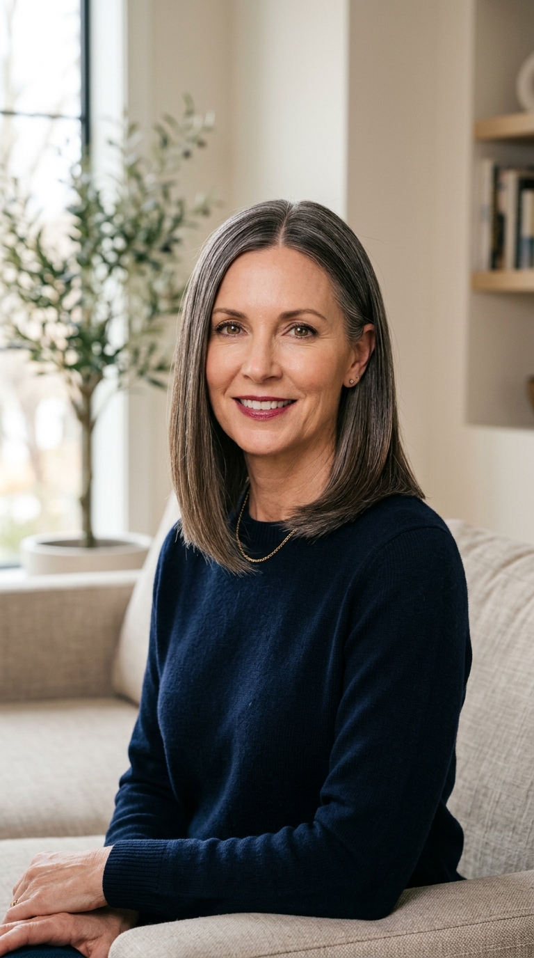 Sleek Center Part Lob