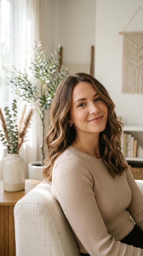 Sleek Crown to Wavy Ends