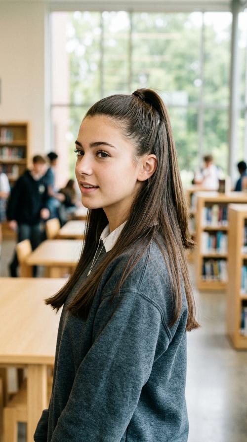 Sleek High Half-Ponytail