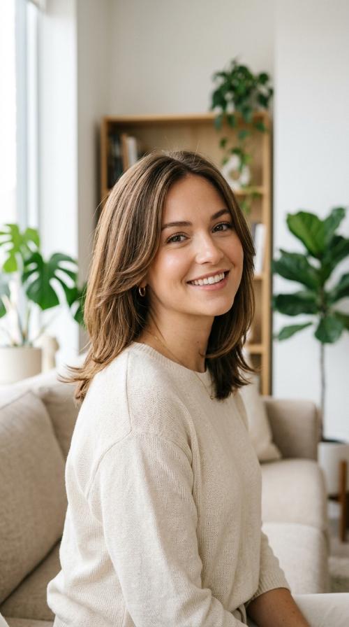 Sleek Layered Bob