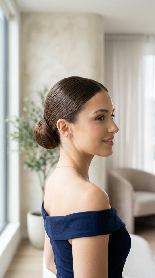Sleek Low Bun