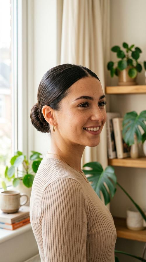 Sleek Low Bun