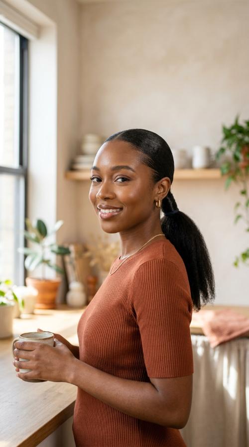 Sleek Low Ponytail