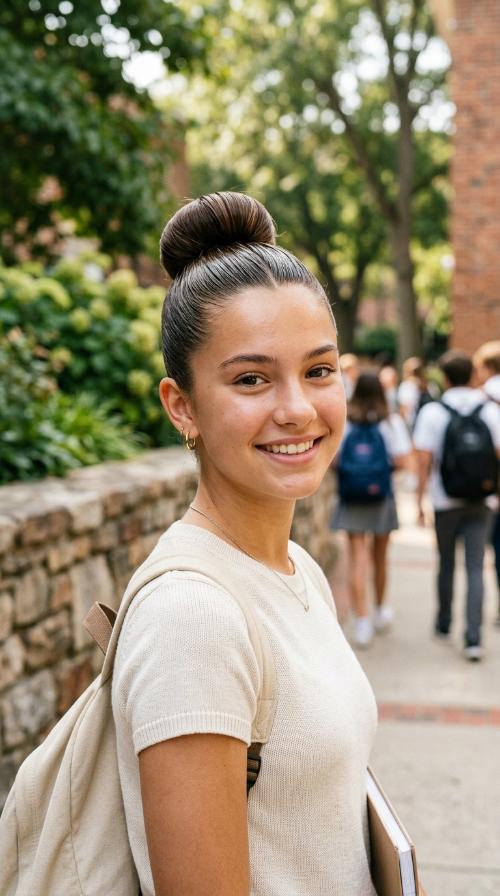 Slick Back High Bun