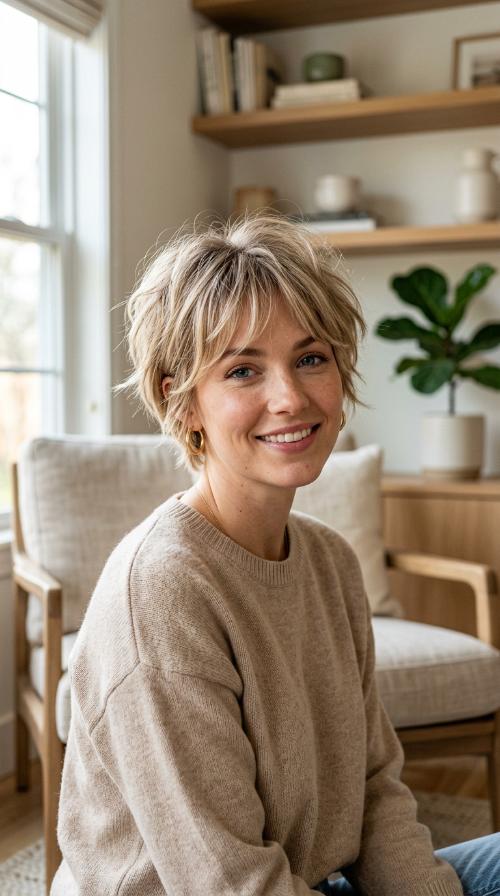 Soft Shaggy Pixie