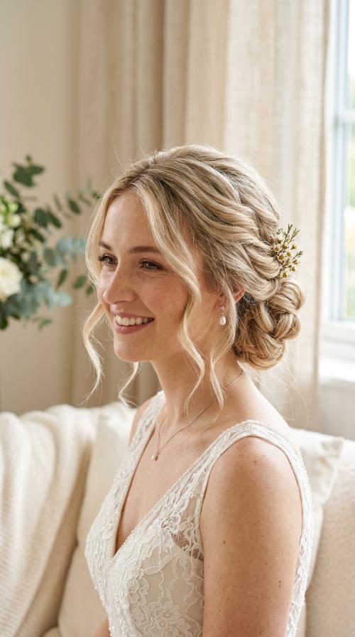 Soft Side-Swept Voluminous Bun