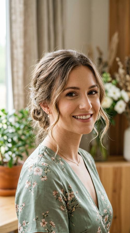 Soft Wispy Updo