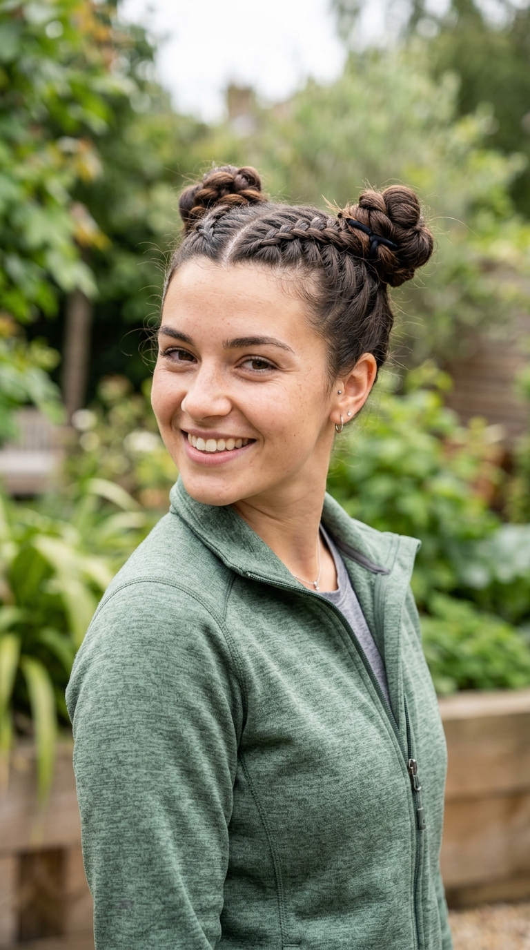 Space Bun Braids