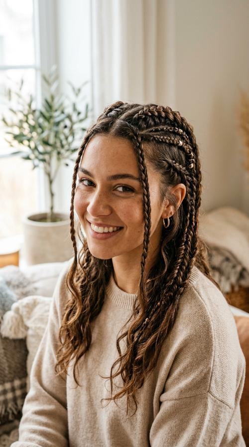 Stacked Accent Braids