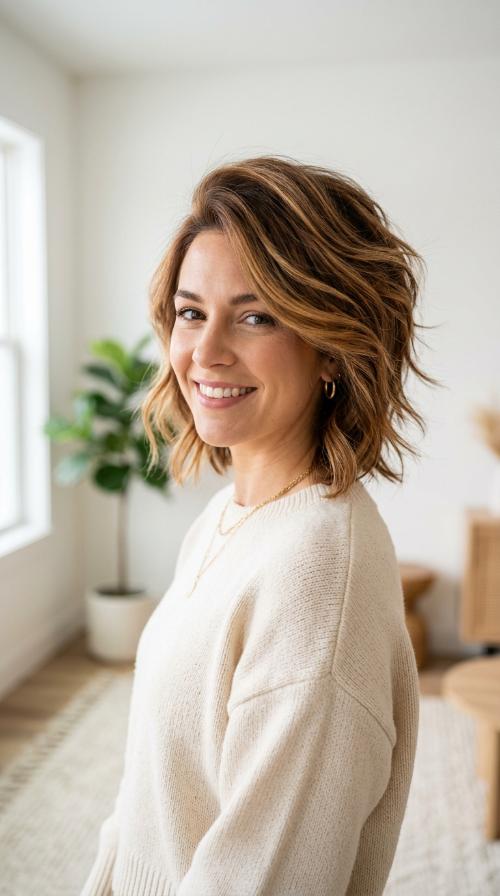 Stacked Back Mid-Length Cut