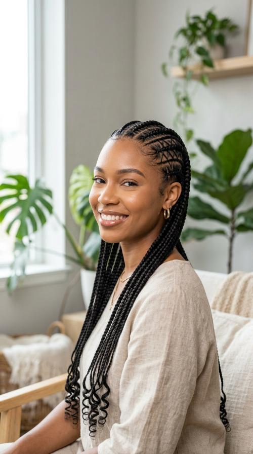 Stitch Braids with Criss-Cross Patterns