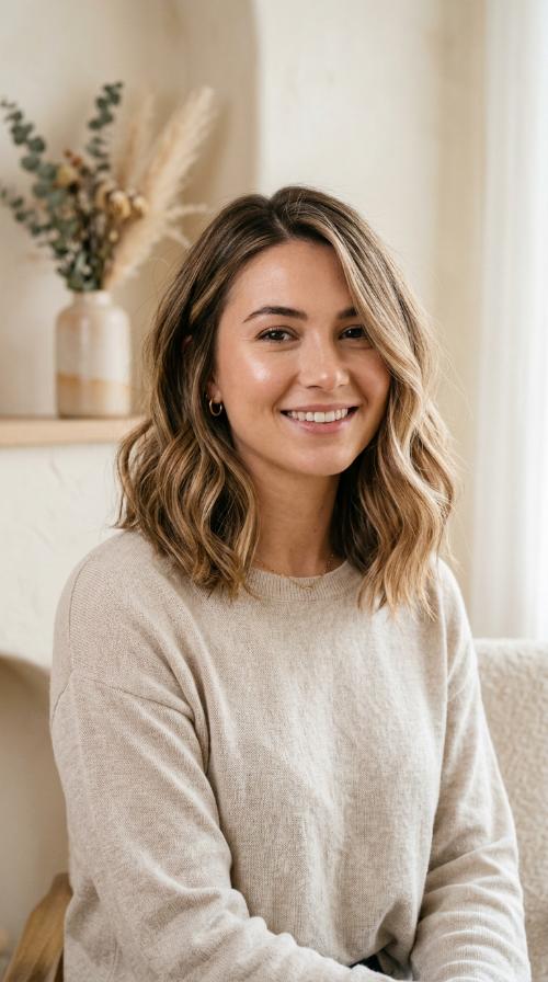 Subtle Balayage Lob