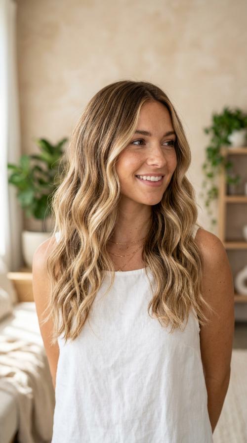 Sun-Kissed Balayage Waves