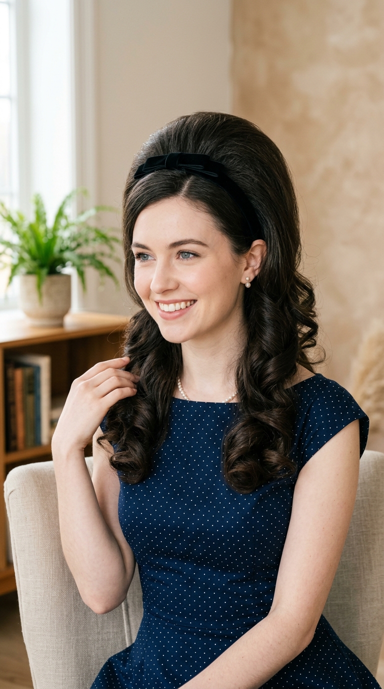 Teased Crown with Headband