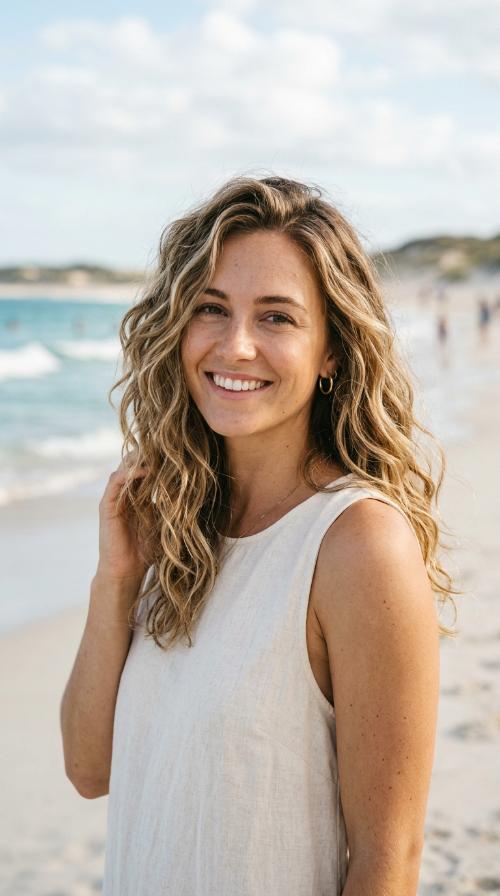 Textured Beach Waves