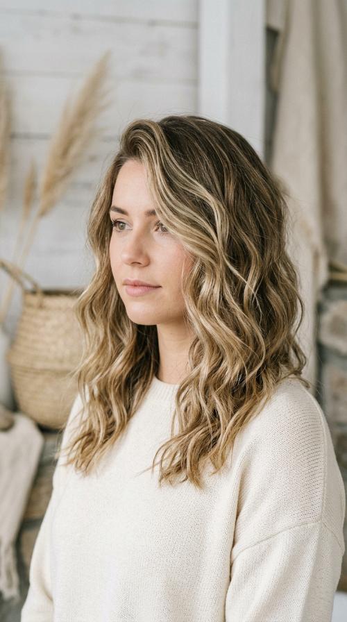 Textured Beachy Waves
