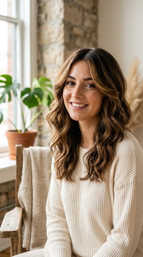 Textured Butterfly for Wavy Hair