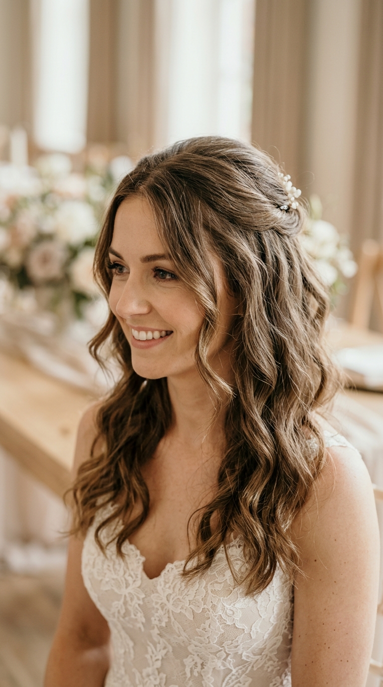 Textured Half-Up Half-Down