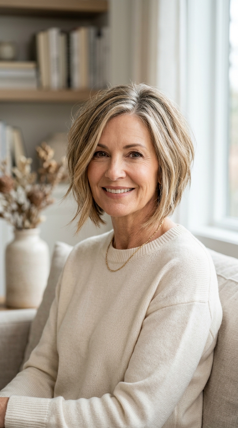 Textured Inverted Bob