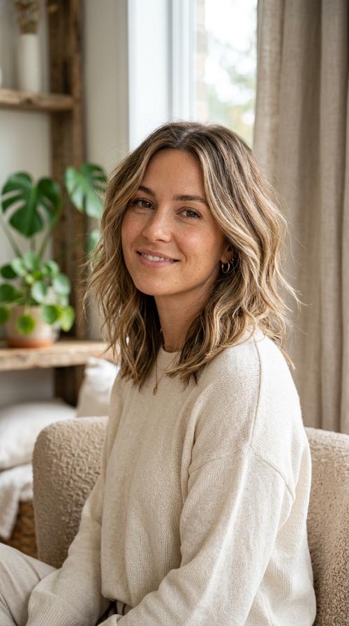 Textured Lob with Choppy Ends