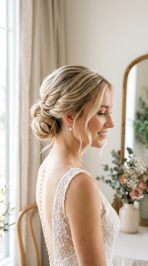 Textured Low Airy Chignon