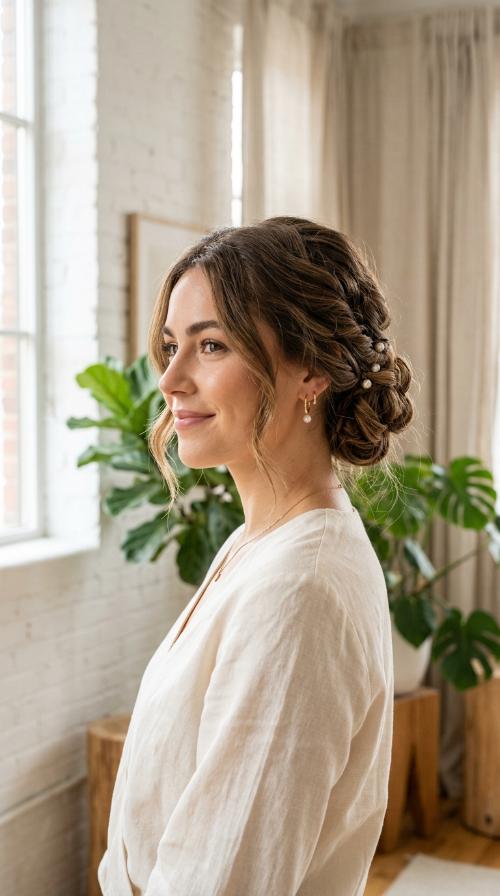 Textured Low Bun