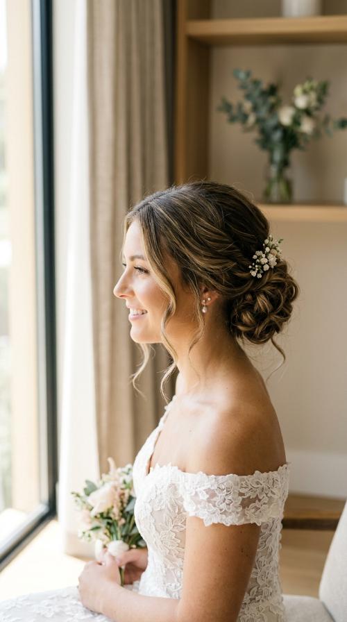 Textured Low Bun