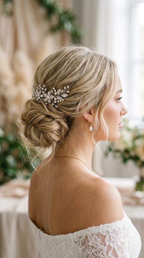 Textured Low Chignon
