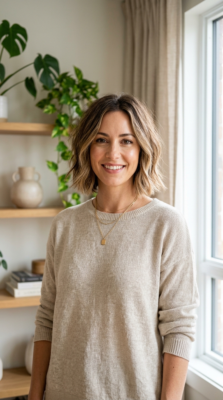 Textured Shoulder-Length Cut
