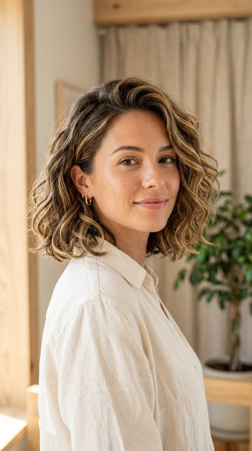 Textured Waves with Highlights