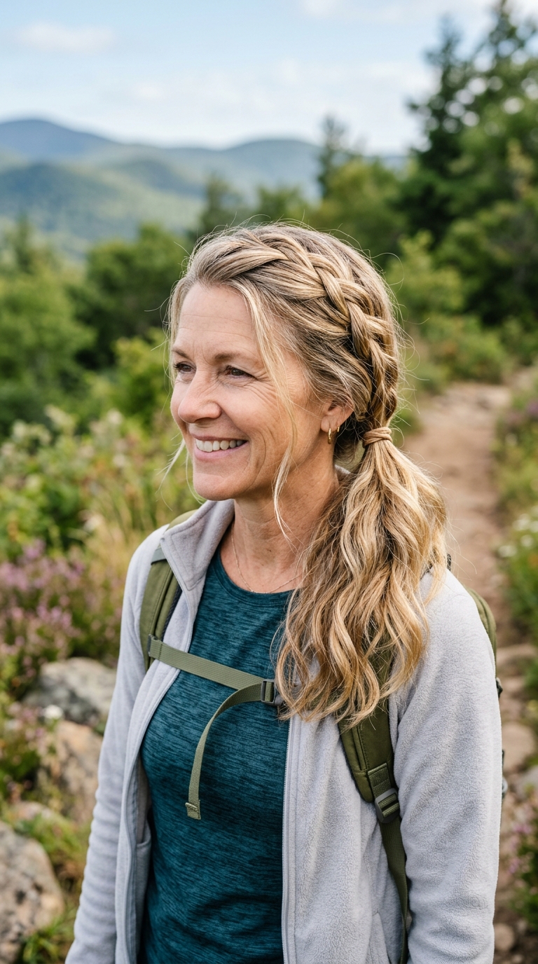 The Braided Low Ponytail