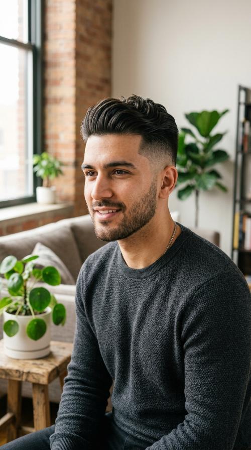 The Brushed Back Undercut