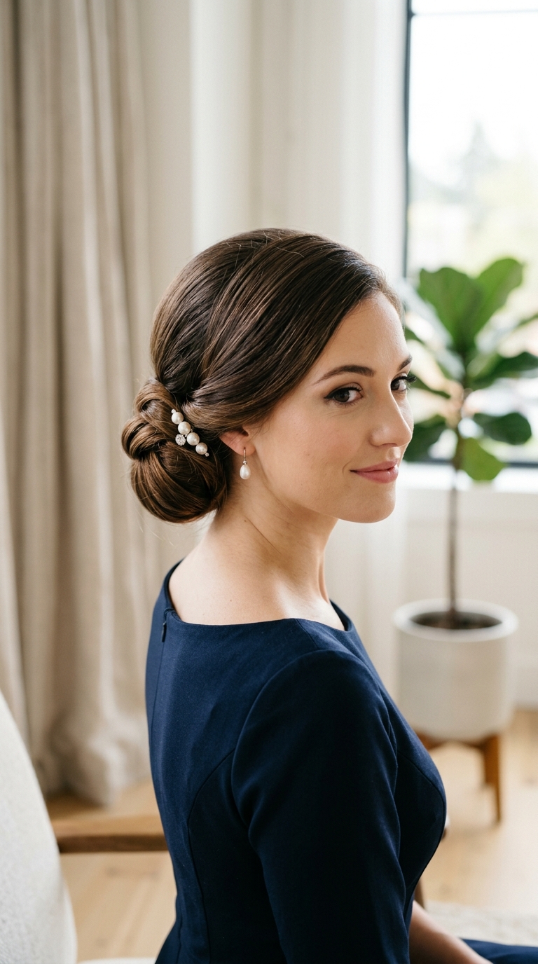 The Chignon with a Pearl Accent