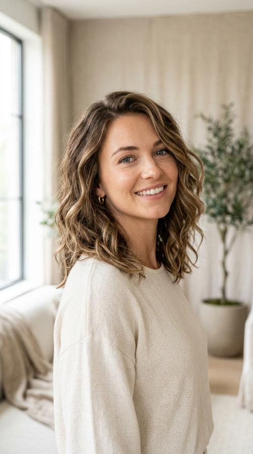 The Classic Lob with Beachy Waves