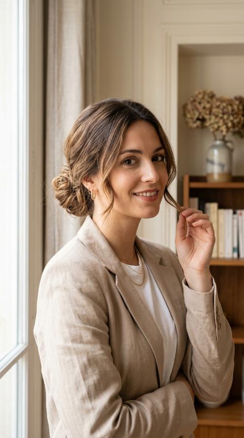 The Classic Messy Low Bun