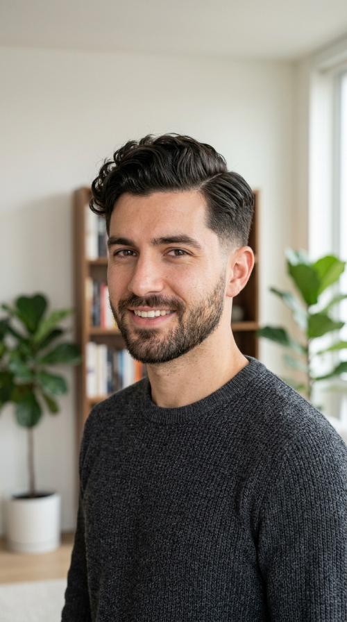 The Classic Tapered Side Part