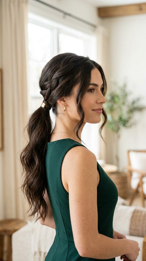 The Criss-Cross Sculpted Ponytail