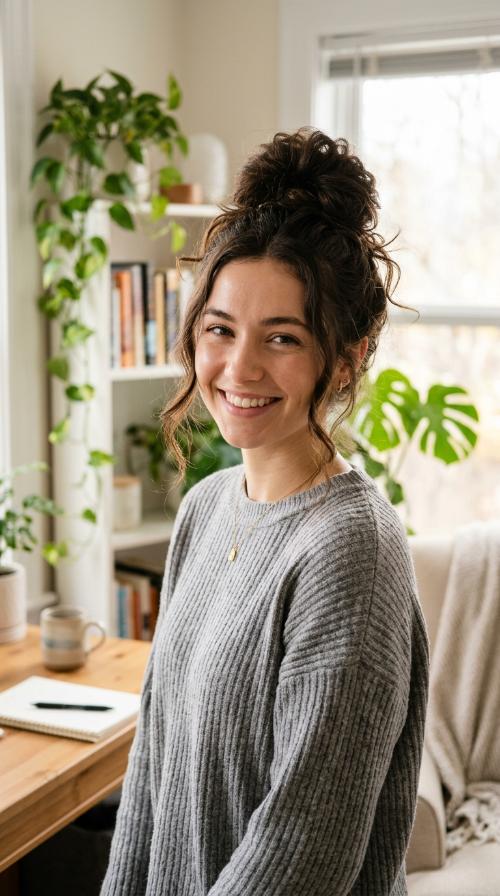 The Effortless High Messy Bun