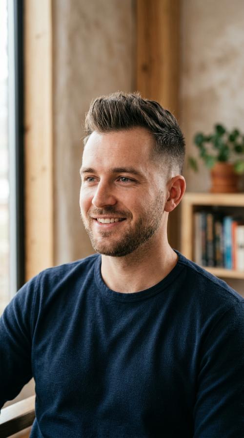 The Faux Hawk with Tapered Sides