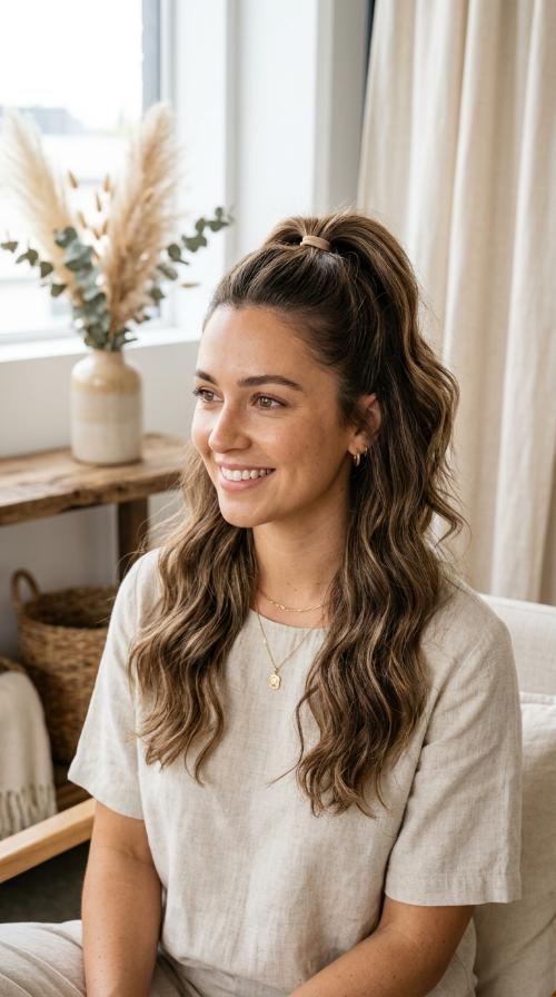 The Half-Up Ponytail