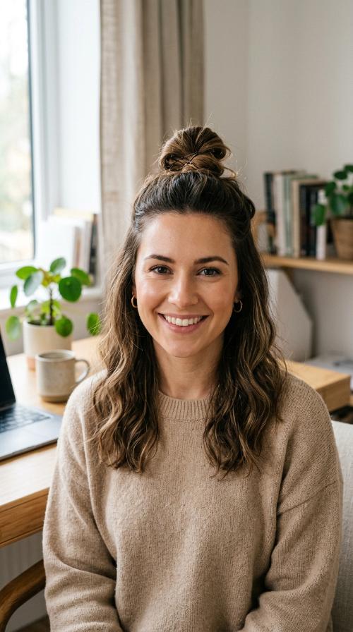 The Half-Up Top Knot