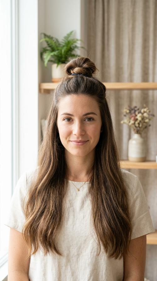 The Half-Up Top Knot