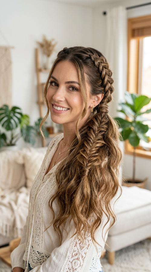 The Multi-Braid BoHo Ponytail