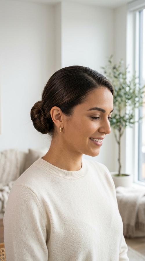 The Polished Low Bun